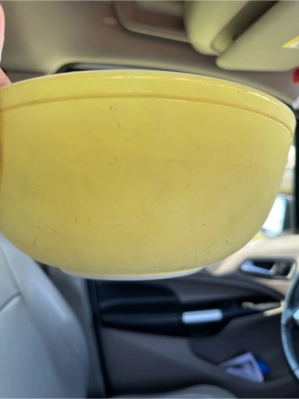 Pyrex Yellow Mixing Bowl - Solid Vintage Kitchen Bowl
